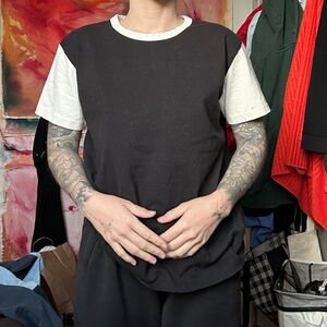 Color block vintage tee